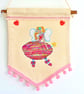 Fairy Princess theme cross stitch wall hanging home decor - Image 1