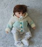Hand Knitted Baby Jacket, Unisex Baby Cardigan, 0-3 Months Baby Cardigan - Image 8