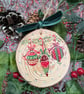 Christmas Baubles hand-painted log slice Christmas decoration - Image 7