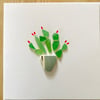 SEA GLASS CACTUS CARD