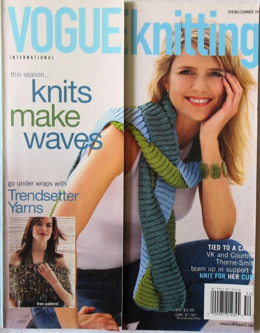 Vogue Knitting International, Spring-Summer 2005: 39 knitting patterns for women