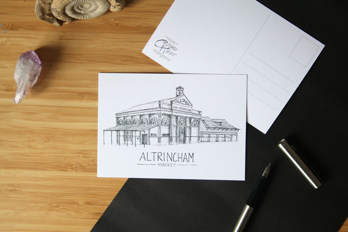 Altrincham Market Postcard
