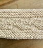 Cream Aran Mug Cosy, Knitted Leaf Design Mug Cosie - Image 3