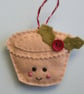 Craft kit, sewing kit, Make Mille the mince pie decoration - Image 2