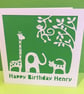 Animal Birthday Card for a child - Image 2
