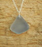Grey sea glass pendant - Image 4
