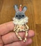 Spun Cotton Sitting Rabbit Cream - Image 3