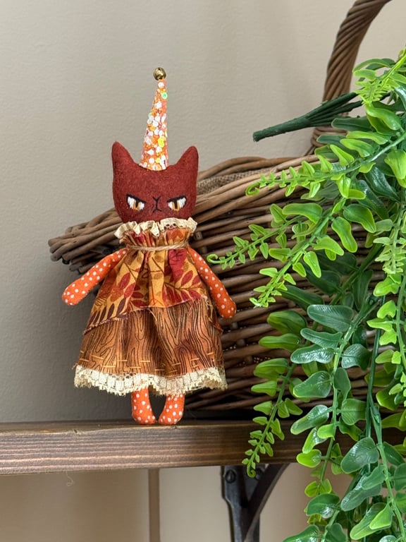 Autumn Party Cat Agatha
