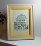 Hand Embroidered Framed Picture