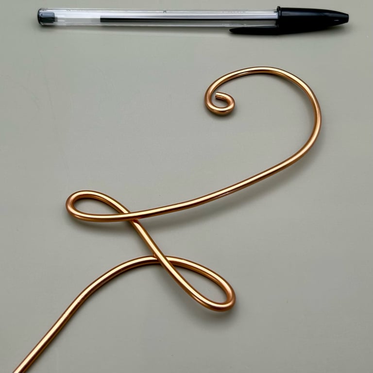 Large wire number for cakes or table displays in a choice of colours