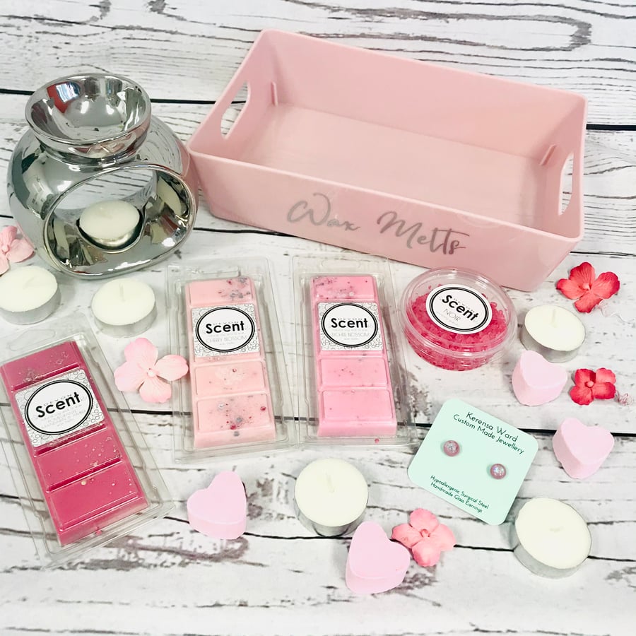 Deluxe Mother’s Day or Birthday Wax Melt Pamper Gift Set 