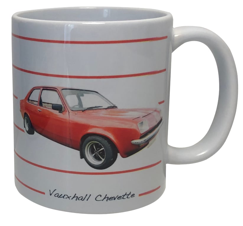 Vauxhall Chevette 1980 - 11oz Ceramic Mug - Plain or Stripe Design
