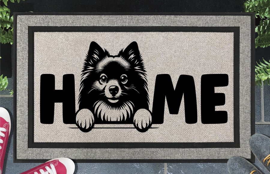 Finnish Spitz Home Door Mat No.1 - Finnish Spitz All Weather Doormat - 45x70cm 