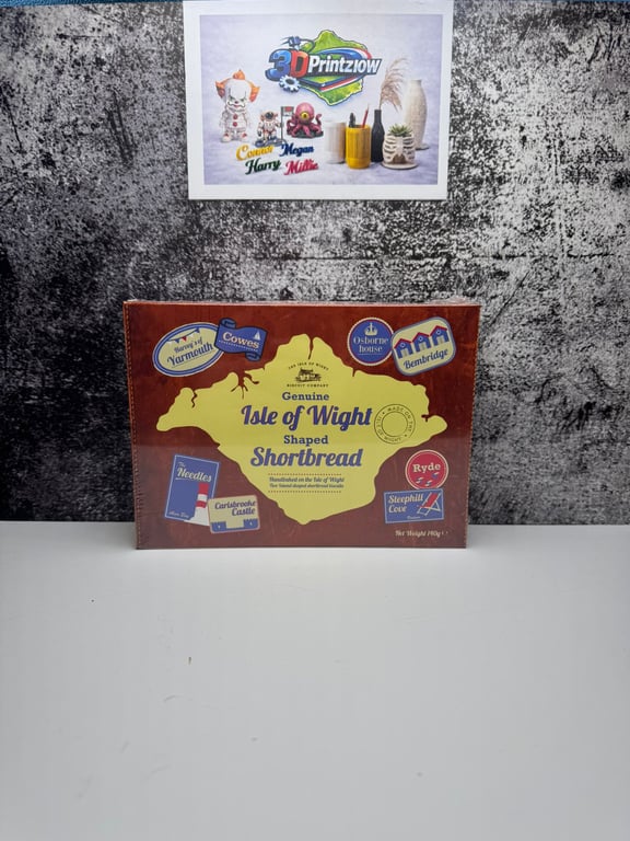 Genuine Isle of Wight Shaped Shortbread - Hand baked on the Isle of Wight