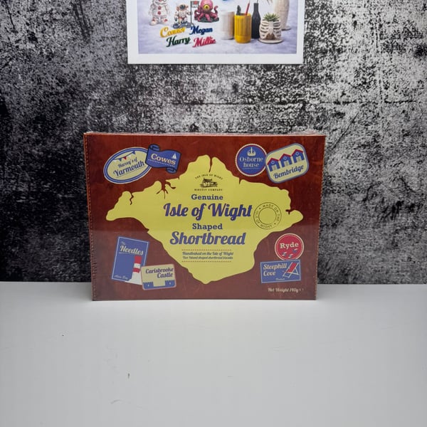 Genuine Isle of Wight Shaped Shortbread - Hand baked on the Isle of Wight