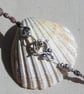 Pink & Black Rhodonite Gemstone Statement Chakra Necklace "Sultry Rose" - Image 6