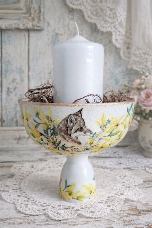 Handmade Spring Candleholder