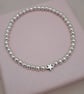Silver Beaded Star Bracelet, Stretch Bracelet Gift for Her