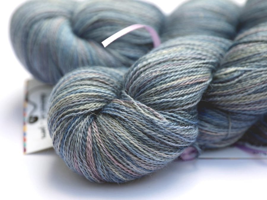 SALE: Dolphin - Silky baby alpaca laceweight yarn