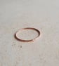 Hammered Copper Stacking Ring - Ultra Slim 1mm Band - Image 7