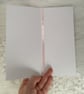 Luxury Pink Santa Christmas Card. Pink Ice Skates Card. 3D Christmas Card. (30) - Image 2