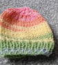 Hand Knitted Baby Hat for Premature Babies made with Sparkle Wool - Image 3