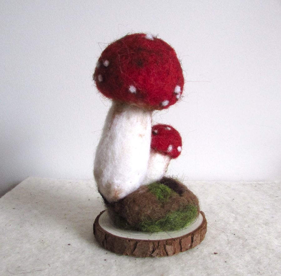 Needle Felted Fly Agaric Fungi