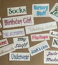 Personalised Iron On, Custom, Heat Transfer vinyl decal stickers, any word, name