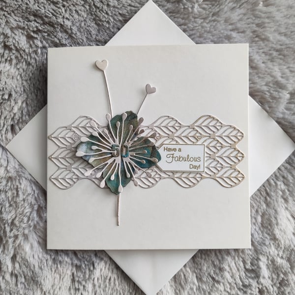 50th Birthday Card - Teal