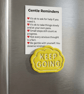 Keep Going handmade yellow fridge magnet with A7 Gentle Reminders card