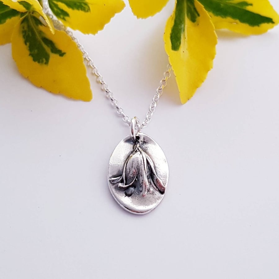  Bluebell Botanical Flower Necklace
