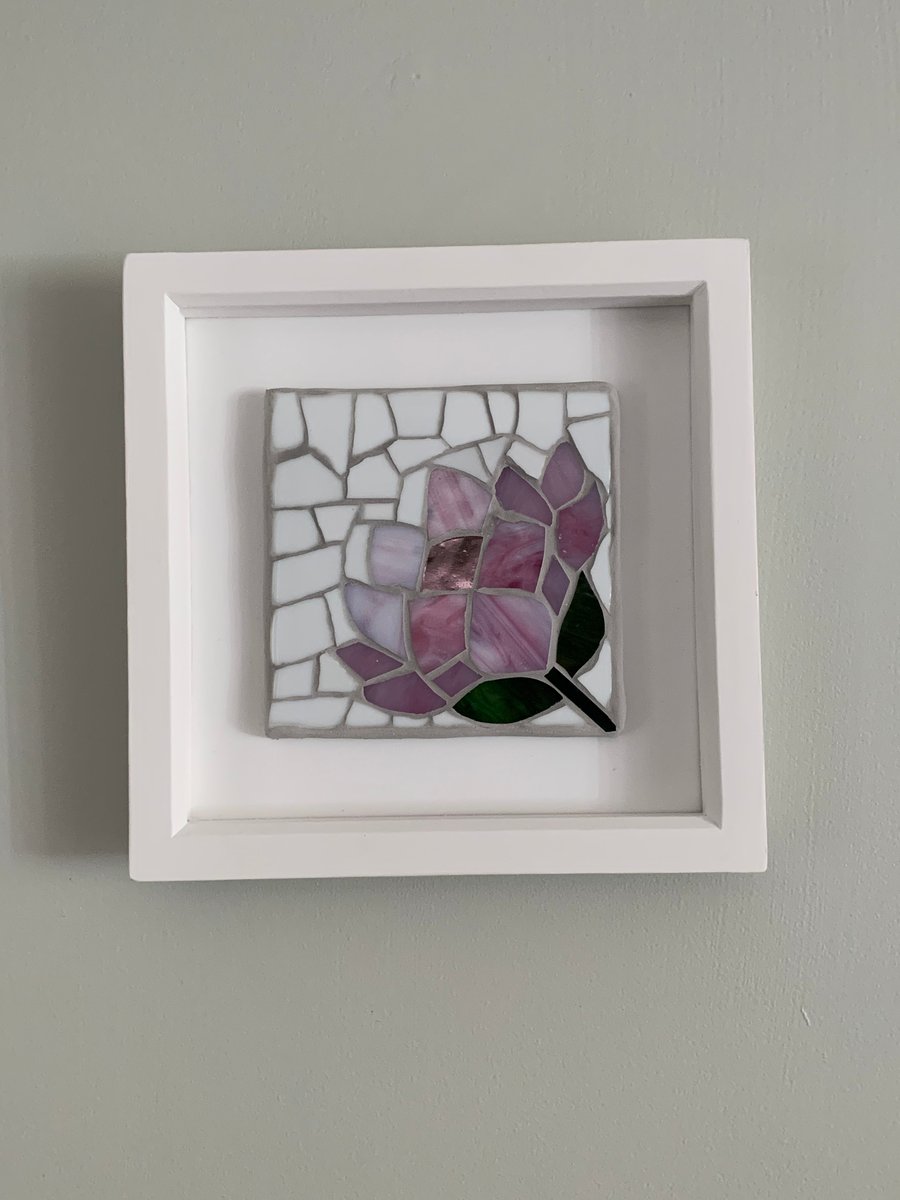 Available now! Pink Flower Mosaic Art work, Gift ideas