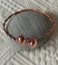 Copper torc bangle bracelet,   B49 - Image 3