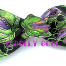 Little Shop of Horrors - Audrey 2 Print Fabric Hair bow with illustrated charm 