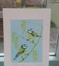 Bluetits - linoprint - Image 3
