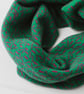 Scatter knitted cowl - billiard green and honesty pink - Image 3