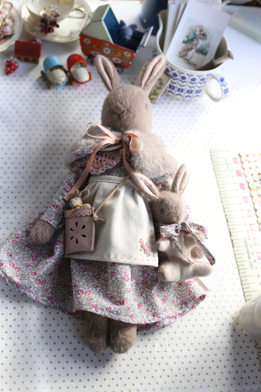 Wild Bunny Mother and baby set