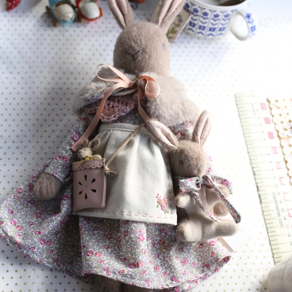 Wild Bunny Mother and baby set