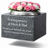 Personalised Granite Memorial Vase Grave Rose Bowl Grave Ornament Cemetery Vase