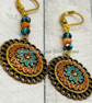 Gold Stainless Steel Crystal Earrings – Handmade Boho Statement Jewellery. - Image 5