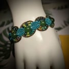 Green Beaded Jade Gemstone Macrame Bracelet - Handmade Jewelry for Her