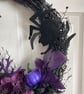 Elegant gothic-style Halloween wreath, handmade, approx. 40cm diameter - Image 3
