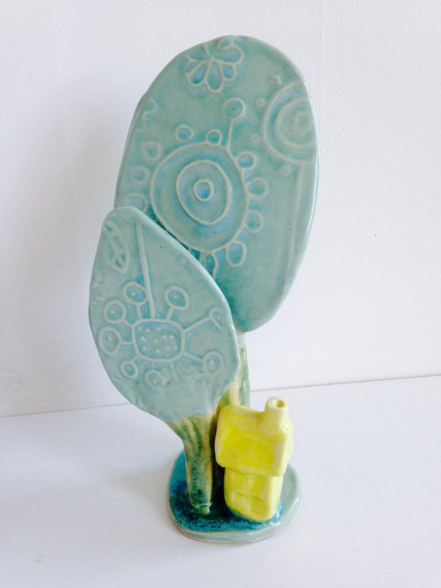 CERAMIC HOUSE & TREES APRIL SALE NOW REDUCED