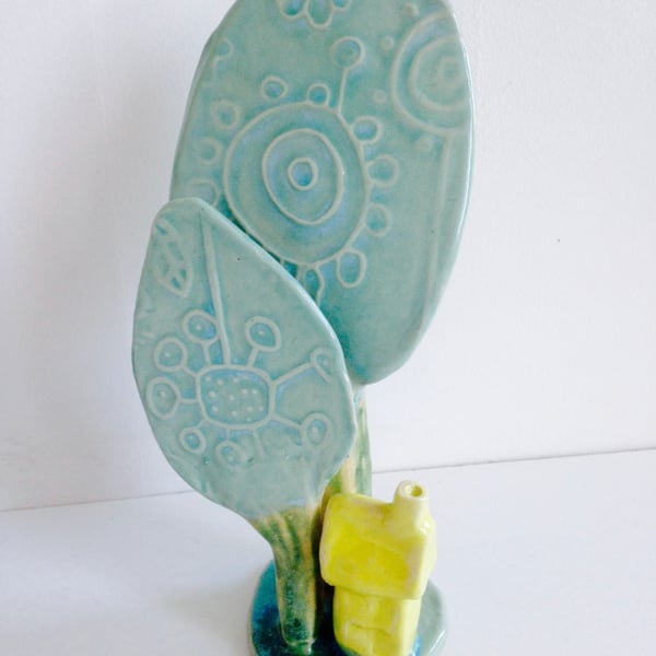 CERAMIC HOUSE & TREES APRIL SALE NOW REDUCED