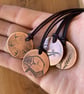 Puffin - Handmade Etched Copper Pendant Necklace - Image 2