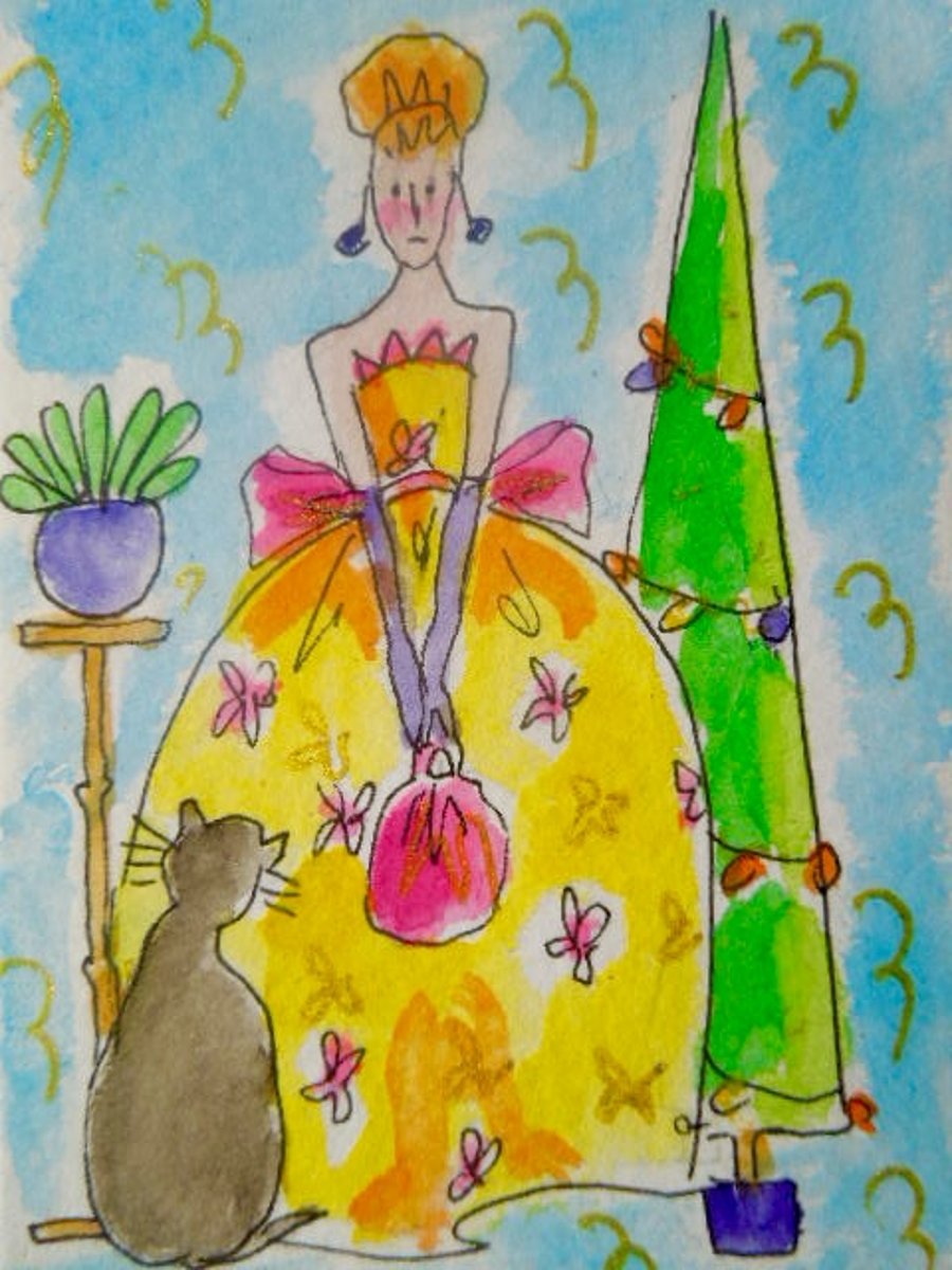  Original watercolour ACEO painting - A chill in the air.