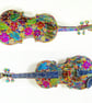 Violin Stitched 3D Lifesize Machine Embroidery Textile Art   - Image 1
