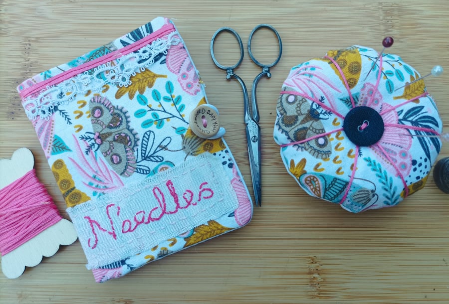 Needlecase and pin cushon