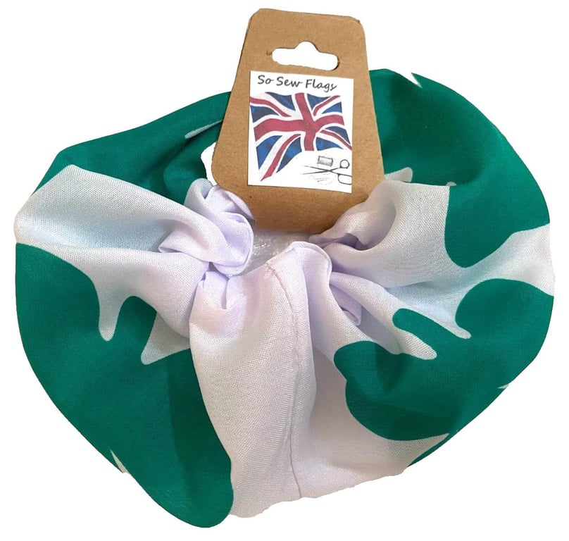 Shamrock Ireland Flag Hair Scrunchie Scrunchies Accessory Band Elastic