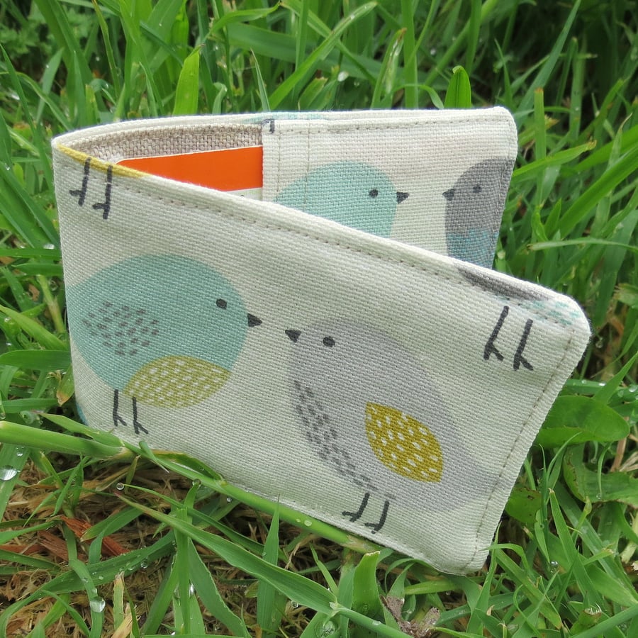 Oyster card holder. Birds design. Travelcard Sleeve. 